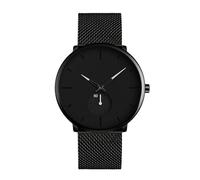 Sgw500h-2bv Men's Quartz Watch Business Mesh Strap Watch Men's Popular Black Dial Fashion Men's and Women's Watch (D, One Size)