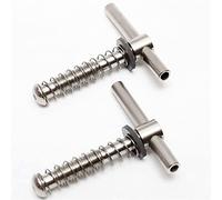 Sgxbos 2pcs Titanium flanged Handle Ti Hinge Levers for Brompton Hinge clamp Ultra Light Folding Bike Titanium Parts (Silver)