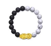 SGYEPOCFQ obsidian bracelet, Gold 999 Pixiu Bracelet Chinese Style Mens And Womes 24K Real Solid To Make A Fortune(7)