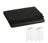 SGYKJ Black Planter Liner,160x210cm Large Plant Grow Bags+10 Nails | Non-woven Fabric Liner for Large Veg Trough Outdoor Raised Bed, Vegetable Trugs Herb Planter ,for Garden Vegetable Planters