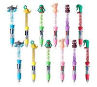 SGZIOO 12pcs Italian Brainrot Pens Set, Tung Tung tung Sahur Figures Pens, 0.5mm, Multicoloured pens Set, Tralala-Inspired Fun pens for Children Fans Friends Colleagues