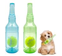 SGZIOO 2 PCS Ball in A Bottle Dog Toy, Tennis Toss Dog Toy, Squeaky Tennis Balls for Dogs, Squeaky Dog Toys for Play and Training, Interactive Dog Toys, Dog Chew Toys for Small Medium Dog