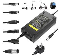 SGZIOO 54.6V 48V 2A Electric Scooter Charger, Universal Hoverboard Charger with 6 Connections Led Indicator, E scooter charger, Electric Bike CHarger for Mobility scooter, Self-Balancing