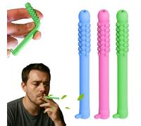SGZIOO 6Pcs Chewable Breathers with Essential Oil, Chewable Essential Oil Breath Stick, 3 Chewable Breather Sticks with 3 Replacement Core, for Aromatherapy on The Go Natural Focus, for Focus