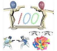 SGZIOO Balloon Brawlers Game for 2 Players, Wooden Balloon Fencing Game with 100 Balloons, Duel Buddies balloon games, balloon Head Fencing games for Parties, Casual Gatherings, Friends Carnivals