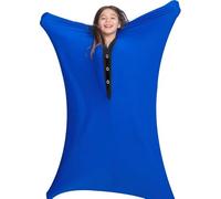 SGZIOO Body Sock Sensory Kids, 47"x27" Stretchy Sensory Sock, Sensory Body Sock, Body Sock for Children with Autism and Anxiety to Relieve Stress, Soothing, Relaxing (Blue, M/114-137cm)