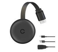SGZIOO Chromecast Device for TV, 1080P Portable Chrome Cast, 2.4/5GHz Miracast Dongle, for Window, Mac, Android, iOS, Miracast, DLNA, Airplay, HDTV, Monitor, Projector, Smartphone, Laptop, PC, iPad