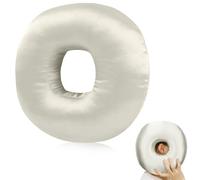 SGZIOO Ear Piercing Pillow for Side Sleepers, 29 × 29cm Donut Pillow for Ear, Ear Pillow with Hole for Bedroom Offices, Ear Pillow with Hole for Releasing Ear Pain Ear Inflammation Pressure Sores