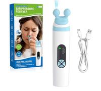 SGZIOO Ear Pressure Relief Device, Eustachian Tube Unblocker, Ear Popper Relief Device with 3 Speed Adjust, Rechargable Eustachian Ear Unclogger for Flying, Swimming, Diving, Elevator, Tinnitus