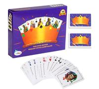 SGZIOO Five Crowns Card Game, Card Game Crowns Poker Board Game, Family Playing Cards, for Family Gather, Card Games for 2 to 7 Players, Bring More Fun to Families & Friends