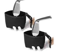 SGZIOO Golf Club and Golf Ball Cleaning Bag, 2 PCS Golf Club Scrub Bag, Waterproof Golf Ball Cleaner Bag Pouch, Golf Club Cleaning Bag, with Removable Clip, Golf Accessories for Men Women