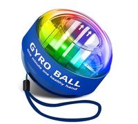 SGZIOO Gyro Ball Wrist Exerciser, Forearm Exerciser with Colourful LED Lights, Auto-Start Wrist Power Gyro Ball for Wrist, Arms, Fingers, Muscles Strengthening and Training (Blue)
