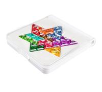 SGZIOO IQ Puzzle, Genius Star puzzle game, Tangram Puzzles for Kids, 3D Block Puzzle games, Geometry Logic Smart Games IQ, Colorful Six Pointed Star kids Puzzles, Smart Games for Kids 8-12