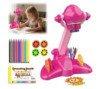 SGZIOO Kids Drawing Projector, Art Projector for Drawing Kids with 32 Patterns, Trace And Draw projector Toy with Music, Painting Book, Pen, Painting Toddler Toy for Child Age 6+, Pink
