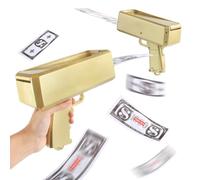 SGZIOO Money Gun Shooter with 100 Pcs Fake Money, Prop Money and Fake Guns, Handheld Cash Gun Paper Playing Dispenser Prop Guns, for Party, Pretend Play Toy Guns, Wedding, Party Games