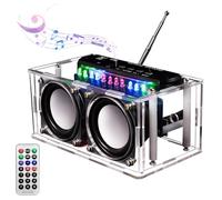 SGZIOO Soldering Practice Kits, DIY FM Radio Electronics Kit, with LED, Remote Control, Digital Display, Electronic Kits for Adults to Build, FM Radio Kit, DIY Bluetooth Speaker, for Beginner & Adults