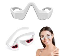 SGZIOO Under Eye Red Light Therapy Glasses, LED Eye Mask with Red Light & Microcurrent, Red Light Therapy Eye Massager, Eye Red Light Therapy Device for Eye Bags Reduce Dark Circles Puffiness Wrinkles