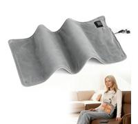 SGZIOO USB Heating Pad, 5V Electric Heat Pad with 3 Temperature Levels, 60 * 30cm Travel Heating Pad Electric, Fast Heating Technology, Heat Pads for Pain Relief, for Back Neck Shoulder (Gray)