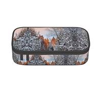 SGZLZBWK Wandering in The Winter Light Pencil Case Portable Stationery Bag Pencil Holder Stationery Storage Makeup Bag for School Office