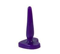 Sh! Beginners Butt Plug 1: Purple Slim 4.25 x 1 inch Silicone First Anal Sex Toy