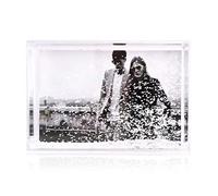 SH.DREAM Glitter Picture Frames 4X6, Liquid Floating Sparkle Clear Plastic Photo Frame,Gifts for Christmas, Valentines, Family, Best Friends, Couples