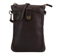 SH Leder Amy G416 Vintage Women's Mobile Phone Shoulder Bag Multifunctional Handbag Shoulder Bag Made of Premium Cowhide Genuine Leather Adjustable Shoulder Strap Mobile Phone up to 7.2 Inches 14 x 19