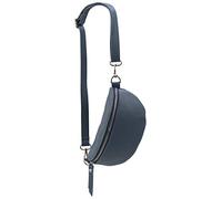 SH Leder ® AVA G292 Genuine Leather Waist Bag - Unisex Belt Bag for Festival Travel - Denim Blue, 23 x 12 cm