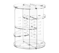 SH-RuiDu 360° Rotating Makeup Organiser, Large Capacity Adjustable Makeup Organizer Multi-Layer Vanity Dresser Spinning Cosmetics Storage Display Stand Box for Dressing Table, Bathroom Countertop