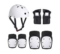 SH-RuiDu 7 in 1 Full Protective Gear Set, Outdoor Adults Helmet Knee Elbow Pads Wrist Guard Sports Protective Gear Cycling Skateboard Safety Set for Roller Skateboard, Skating, Scooter, Cycling
