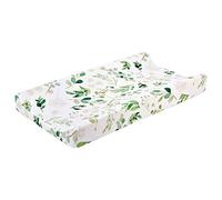 SH-RuiDu Changing Pad Cover, Super Soft Breathable Floral Changing Table Sheet Infant Changing mat Cover for Baby Boys Girls (Green Leaves)