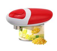 SH-RuiDu Electric Can Opener, Portable Automatic One-Touch Operation Tin Opener with Safety Smooth Edge Battery Powered Small Kitchen Gadget Tool Hands-Free for Travel, Seniors and Mothers