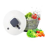 SH-RuiDu Salad Spinner, 6L Large Salad Washer and Spinner, Easy-Press Vegetable Dryer with Quick Brake Button & Anti-Skid Base, Electric Lettuce Spinner for Kitchen, Salad Prep & Healthy Meals