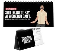 Sh*t I Want To Say At Work 2025 Calendar, 2025 Fu-ck It Calendar for Tired-Ass Women/Men, Humor Office Desk Calendar 2025 Funny Swear Word Monthly Calendar for Tired Employee, 10" x 5"