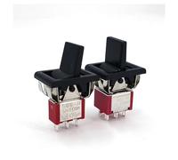 SH T80-R Series Paddle Toggle Switch Square Snap-in Panel 5A/125VAC BIANMTSW(R8016B ON OFF MOM)
