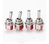 SH T80-T 12mm Panel Mount Mini Toggle Switch 5A 125VAC 1Pcs(18.5mm 6p on-on)
