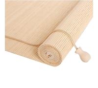 Sh000ad Natural Bamboo Roller Blind,Bamboo Roll Up Window Blinde,Bamboo Screen,Separation Curtain,Privacy,Blackout Roller Blind,for Indoor,Outdoor,Custom,Width x Height (110cm x 120cm(43in x 47in))