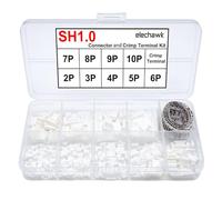 SH1.0 Connectors and Crimp Terminal kit Compatible with JST SH Connectors Plugs 1.0mm Pitch for I2C Qwiic Stemma QT Wire Flight Controller F405 H7