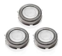 SH30/SH50 3 Rotary Shaver Head Compatible with Philips Series 5000/3000/2000/1000/S300/S500/S5000/XZ580, 360° System Premium Materials