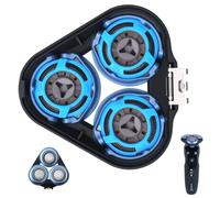 SH50 Replacement Shaver Heads New Improved Design with Round Holes(Round Blade Housing Only) for Philips Series 5000 and 6000 Electric Shaver Round Blade Housing S6000 S6011 S6015 S6500 S6550