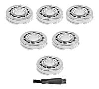 SH60/72 Shaving Heads Compatible with Philips Norelco 6000 Replacement Blades,Upgraded Blades for Norelco 6000 Replacement Heads for Philips Norelco Series 6000 Replacement Heads,With Cleaning Brush