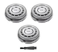 SH60 Replacement Blades Compatible with Philips Norelco Series 6000, SH60 Replacement Shaver Heads Compatible with Philips Razors S6880/81 S6850/85 S6810/82 Etc Modesl (3 pack)