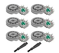 SH60 Replacement Shaver Heads Compatible with Philips Norelco Series 6000, Replacement Blades Compatible with Philips Electric Shaving Series 6000