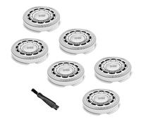 SH60 Shaving Replacement Heads Compatible with Philips Norelco 6000 Replacement Blades,Upgraded Blades for Norelco 6000 Replacement Heads for Philips Series 6000 S6880 Etc Modesl,With Cleaning Brush