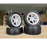 SH605 Front/Rear Off Road Buggy Wheels and Tires hex 12mm 4pcs for 1/10 1/12 Tamiya Kyosho Buggy BBX BB01 RC CAR DT02 DT-03 TT02B DF03 Top-Force EVO Buggy Cars