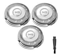 SH70/71 Shaving Head Blades Compatible with Philips Norelco 7000 Replacement Heads, New Updated 7000 Replacement Heads, SH70 Replacement Blades for 7500 S7370 S7371 S7720 and SW7700 (Pack of 3)