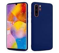 SHAANS Case For Huawei P30 PRO TPU Silicone Rubber Phone Case Soft Matt Finish Flexible (Navy Blue)