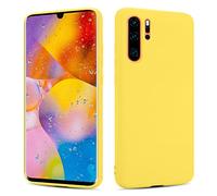 SHAANS Case For Huawei P30 PRO TPU Silicone Rubber Phone Case Soft Matt Finish Flexible (Yellow)