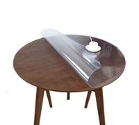 SHAARI 1.5/2.0/3mm Thick Clear Round Table Cover (2mm,Circle diameter 135cm)