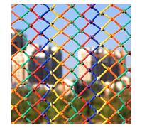 SHAARI Bridge Protection Net, Colored Nylon Rope, Three-Strand Braided, Wear-Resistant, UV-Resistant, Fade-Resistant(6cm mesh,1x2m)