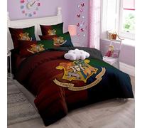 Shaari College of Magic Duvet Cover Set Soft Lightweight Microfiber 3 Piece Bedding Set with 2 Pillowcase Kids Quilt Cover Closure Double 200 x 200 cm